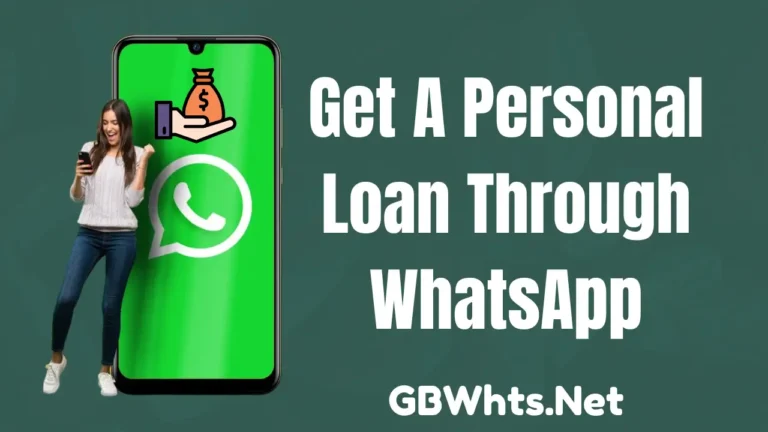 Get A Personal Loans Through WhatsApp